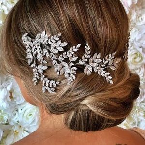 Ellee couture opal Swarovski bridal hair comb